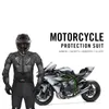 Motorcykeljacka + byxor Black Moto Motocross Racing Body Armour Protective Gear Guard Equiment S-5XL Apparel