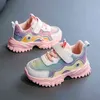 Children casual shoes for girls kids sneakers breathable sports shoes fashion flower baby outweat 0-12 years size 21-36 210329