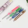 mini Utility knife office school student paper cutters candy colors multifunction package express knife DIY RRE12584