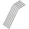 DHL shipping 100pcs/lot Stainless Steel Straw Steel Drinking Straws 8.5" Reusable ECO Metal Drinking Straw Bar Drinks Party Stag x29