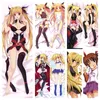 Pillow Anime Dakimakura Magical Girl Lyrical Nanoha Takamachi Hugging Body Cover DIY Customized Decorative Cushion Pillowcase