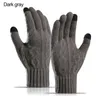 Gants sportifs mode hiver tactile tactile tactile hommes femmes plus velours mitaines chaudes épaisses élastiques