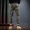 Moda Streetwear Uomo Jeans Ly Designer Multi tasche Pantaloni cargo in cotone casual Pantaloni tuta mimetica militare