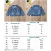 1-5Years moda criança criança menina bordado jaqueta casual casaco botão outerwear 211204
