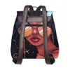 Afro Girls Backpacks Backpack de couro Backpack feminina para feminino Bagada de bolsa escolar Bagpack Ladie Back Pack2550857