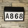 Other Door Hardware Solar House Numbers Light, Lighted Sign Plaque Address For Houses Waterproof LED Powered