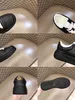 2021 Mens designer jurk schoenen brief gesneden zwart wit dikke bodem luxe mode mannen casual sport trainers schoen met originele doos