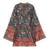 Krzywa Plu Boho Cover Ups Oversize Bohemian 100% Bawełna Kimono Sashes Hippie Blusas Chic Etniczne Topy 210722