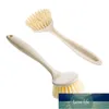 Kitchen Cleaning Brush Pot Cleaner Wheat Straw Decontamination Long Handle Dish Bowl Pot Washing =