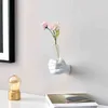 Duvar asılı el-şekilli çiçek vazo kurutulmuş s için dekorasyon yaratıcı seramik pot el Vazolar ev süsleme 211215