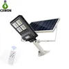 Lâmpadas exteriores solares IP67 Waterpoof 30w 60W 90W Luz integrada da rua do sensor pir luzes Luzes longas com controle remoto