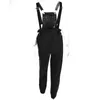 90'S Vintage Safari style Contrast color Spaghetti Strap Sleeveless Overalls Women Long Jumpsuit Slim fit Rompers Playsuits 210429