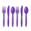 Jednorazowe zastawy obiadowe Purple Color Impreza Zestaw stolików Puchar