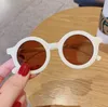 2021 Vintage Girls Sunglasses Fashion Street Snap Children Eyeglass Round Frame Bear Shape Girl's Sunglass Frosted Solid Color Kids Eyeglasses