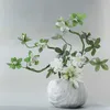NEUER weißer Azaleenzweig mit grünen Blättern und leicht zu formenden Schaumstoffstäben. Künstliche Baumzweige für die Hochzeitsdekoration zu Hause Y0630