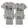 Family Look Mommy e io abbiniamo abiti abiti Madre mamma mamma figlia figlio bambino T-shirt King Queen Thirt 210417