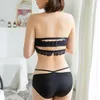 Бюстгальтеры Bras Panties Set Sexy Women Women нижнее белье без бретелек для свадебного платья с толкованием кружева невидимые без спинки Brassiere Sets255L