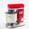 B7/B10 Electric Kitchen Stand Dough Mixer, 7/10 QT, Red/White/Stainless Steel