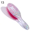 Garotas Crianças Cabelo Escova Pente Acessórios Bebê Grooming Set Soft Air Almofada Massagem Massagem Penteados Padrão Dos Desenhos Animados Glitter Hairbrush M3466