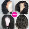 Curly Lace Front Wigs For Women Kinky Curl Brazilian Human Hair 13X4 Short Bob Synthetic Frontal Wig8174547