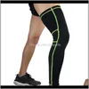 Manchettes 1pc long genou qualité fitness soutien extérieur manchon protecteur protecteur anti élastique polyester jambe respirant spandex1 coak2 x1ohd