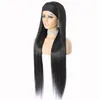 Perucas sintéticas Long Headband Headband Wig Resistente ao calor Mulheres pretas / loiras / vermelhas para as mulheres Uso diário