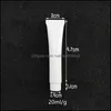 Empty Mini Soft Cosmetic Hand Cream Tube White Hoses Squeeze Bottles Plastic Container Fast F1941 Drop Delivery 2021 Per Bottle Fragrance