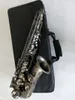 SUZUKI ALTO SAXOPHONE E Plat Matte Black Nickel Plated Professional Musical Instruments Sax För studenter