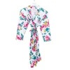 Mutterschaft Schlaf Lounge Kleidung Schwangere Frauen Nachthemd Floral Gedruckt Robe Pyjamas Kleidung M3484