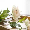 Couronnes de fleurs décoratives 1 pièce, branche de fleur artificielle de Lotus, bricolage de maison, salon, matériel d'arrangement Floral, décoration de fête de mariage Fa