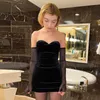 2021 Summer Women's Sexy Slim Bag Hips Show Off Shoulder Dress Y1006