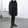 Idefb męska jesień i zima brytyjski styl luźny podwójny płaszcz wełniany koreański moda średniej długości ubrania 9Y4648 210524