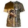 T-shirts hommes t-shirts Top hommes Tshirt Holiday 3D Imprimer Animaux sauvages Mallard T-shirt Femmes O Coula Chroming Château Cacher Chasseur de chasse Cosplay Vêtements