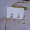 Stud 14k Real Gold Fashion Jewelry Crystal Star Square Opal utsökta örhängen för kvinna Holiday Party Elegant Earring