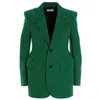 Chaqueta de lana pata gallo para mujer traje un solo pecho a la cintura elegante oficina women039s suits blazers6508831