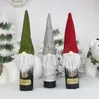 Christmas Wine Fles Cover Handgemaakte Home Party Decoratie Gnomes Champagn Toppers voor Kerstmis Nieuwjaar Geschenken DD279