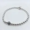 100% 925 Sterling Silver Beaded Bracelets For Women CZ Strands DIY Jewelry Fit Pandora Charms Lady Gift With Original Box