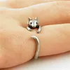 Chengxun Boho Chic Vintage Brass Knuckle Adjustable Mouse Animal Wrap Weeding Ring Ladies Fashion Jewelry Q07083725605