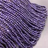 Charoite Stone Round Faceted Loose Spacer Beads For Jewelry Making DIY Bracelets Necklace Accessories 15" Strands 2 3 4mm