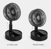 USB Charging Handheld Small Fan Portable Outdoor Mini Creative Desktop Office Folding Telescopic Fan