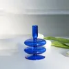 Свеча держателей стеклянного держателя для декоративного подсвечника Современный декор Стол спальня сухой цветочная ваза