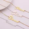 Custom Name Necklace Personalized for Women Girl Arabic Font Sterling Silver & Stainless Steel Gold Color Any Names Monogram Initials Necklaces