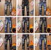 Denim Designer Hole Jeans Ripped pants for Men Size 28-38 40 Autumn Winter Plus Velvet HIP HOP Punk Streetwear Trousers