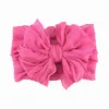 Big Lace Bow Knot pannband Boutique Elastic headwraps för babyflickor breda mjuka blommor Silk hårband turban pannband3601106