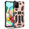 Armor Schokbestendig Gevallen Voor Samsung A02 A01 A32 A52 A72 A71 A12 A11 A21 A51 A31 Auto Magneet Telefoon houder Case Cover Met Onzichtbare Beugel