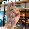 Keychains Diamondstudded Bear Car Keychain Mobile Phone Number Plate Backpack Pendant Key Ring Chain Fred224916386262R