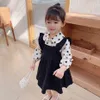 Kids Clothes Girls Dot Blouse Dress Clothing For Girls est Clothes For Girls Casual Style Costumes For Children 210412