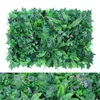 Väggklistermärken 16x24in Faux Grass Lawn Hedge Walls Creepers Leaf Home Fence Greenery Decor