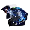 NEW Bluetooth Flip Up Visor Dual Lens Moto Cool Motorcycle Full Face Casco Black Motorbike Helmets Modular