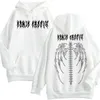 Boy Hoodie Kızlar Beyaz Gotik Streetwear Bayan Bahar Streetwear Siyah Hip-Hop Cool Çift Yüksek Sokak Tişörtü 210909